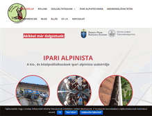 Tablet Screenshot of ipari-alpinista.hu